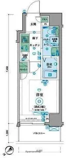 LIVCITY 横濱末吉町【9階】の間取り