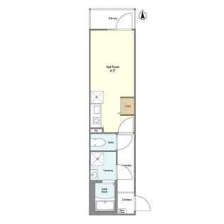 LE PARADISE 中原【2階】の間取り