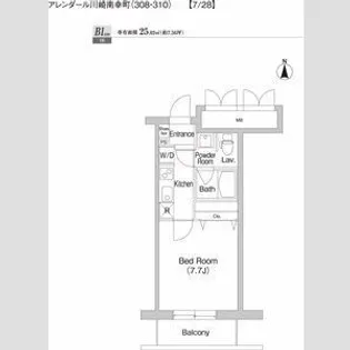 プライムアーバン川崎南幸町【4階】の間取り