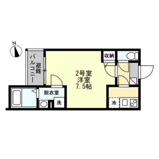 神奈川県厚木市幸町【アパート】の間取り