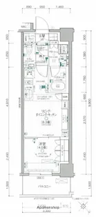 デュオステージ関内Ⅱ【10階】の間取り