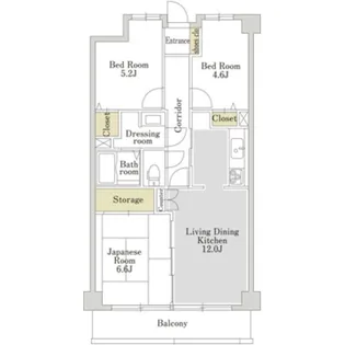 アーバンパーク常盤台公園D【0309号室】の間取り