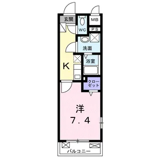 ラニカイ西鎌倉【2階】の間取り