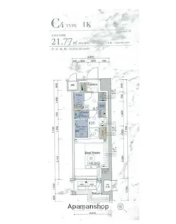 エステムプラザ横濱関内【8階】の間取り