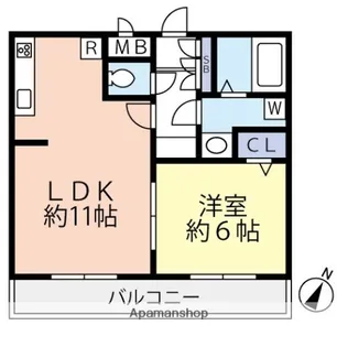 グランヴァン西馬込Ⅳ【5階】の間取り