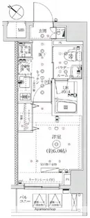 イアース横濱関内【7階】の間取り