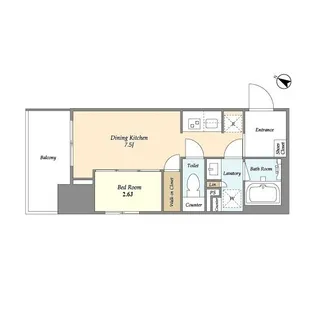 ドゥーエ横濱鶴見【10階】の間取り