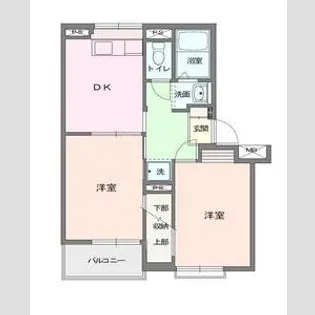 メゾン瀬戸ヶ谷【101号室】の間取り