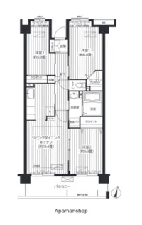 コーポレート東戸塚【3階】の間取り