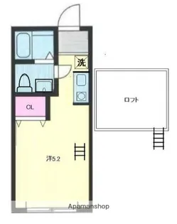 ベイルーム上町【1階】の間取り