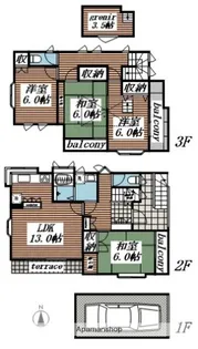 神奈川県横浜市泉区中田東1丁目【一戸建】の間取り