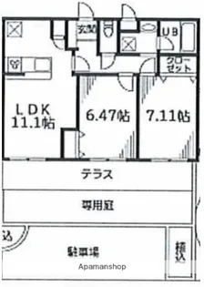 ウエストヒルズ【1階】の間取り