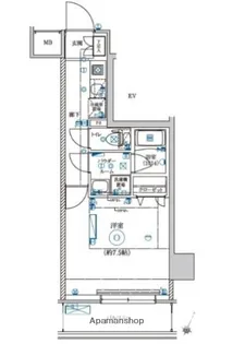 LEXE AZEST横濱関内【2階】の間取り