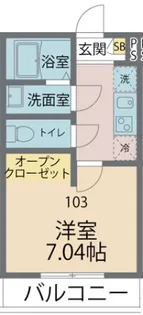 カインドネス矢部【103号室号室】の間取り