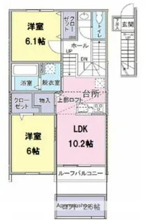 FRESCA弥生台B【2階】の間取り