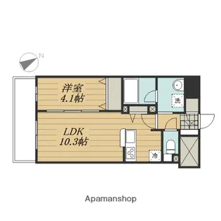 プラハ湘南藤沢ブリエ【6階】の間取り