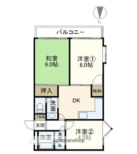 カネコハイツ【2階】の間取り