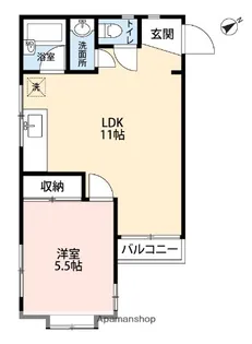 ロワール栗木台【3階】の間取り