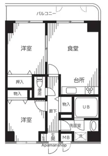 エステハイム横浜【5階】の間取り