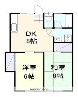 スカイハイツ【1階】の間取り