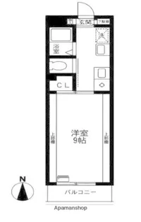 神奈川県藤沢市湘南台4丁目【マンション】の間取り