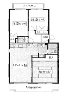 アートフル サンポナール壱番館【3階】の間取り