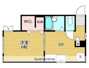 ジュネス白楽【1階】の間取り