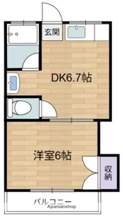 読売コーポ【2階】の間取り