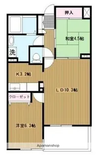 ロサブリーズ本牧【5階】の間取り