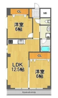 サンハイツ明石【5階】の間取り