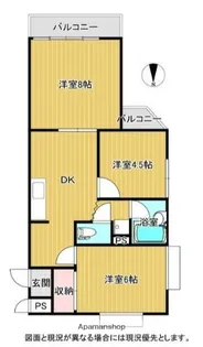ヒヨシハイツ【4階】の間取り