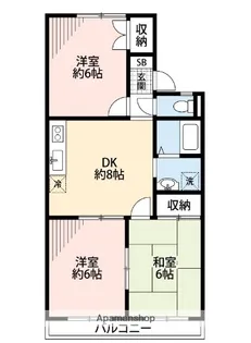 クレスト藤沢参番館【2階】の間取り