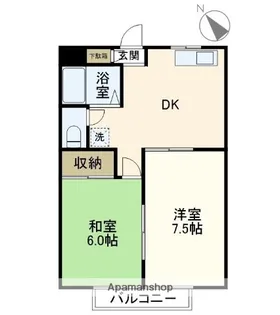 ビューハイツ榊原【3階】の間取り