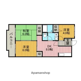 メゾンベール桜台【4階】の間取り