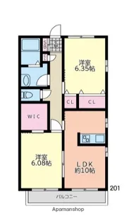 ウィスタリア港南台【1階】の間取り