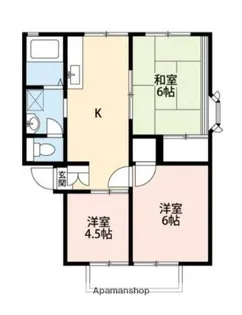 ウィルヒルズ湘南B【1階】の間取り