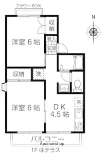 エントピア嶋崎A【2階】の間取り