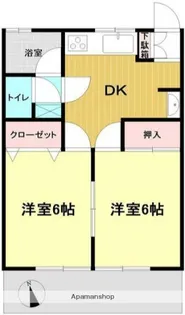 吉川ハイツ【1階】の間取り