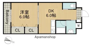 TWINS YAMAKI Ⅰ【6階】の間取り