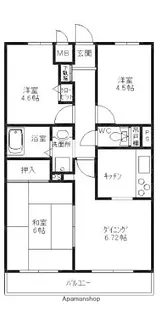 シティコープ藤沢【2階】の間取り