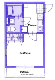 モダンパルク石川町【3階】の間取り