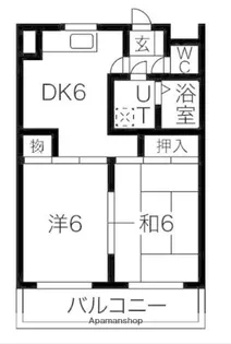 森ハイツ【2階】の間取り