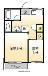 ジュネス富岡【2階】の間取り
