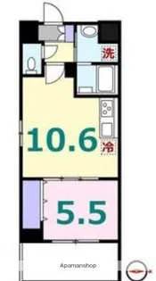コージーコート ザ ヨコハマ【5階】の間取り