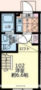 ブリックコート横浜【1階】の間取り