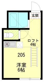 サンノーブル横須賀【2階】の間取り