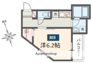 MELDIA原当麻【3階】の間取り