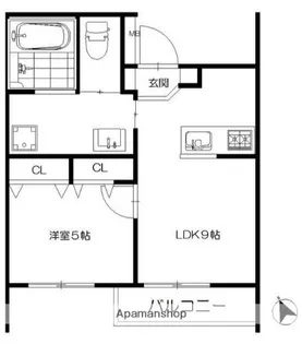 鵠沼コートB【2階】の間取り