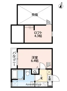 ガーデンオアシス【2階】の間取り