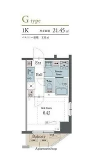 ラグゼナ横浜鶴見【6階】の間取り
